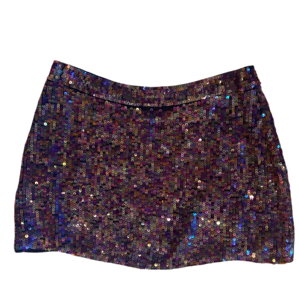 Topshop Multicolor Sequin Pencil Skirt